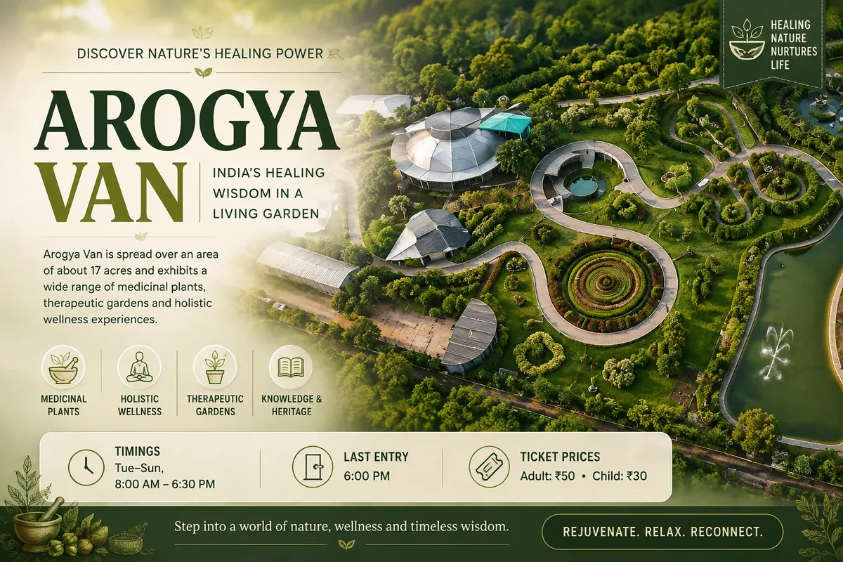 Arogya Van at Statue of Unity — key info at a glance