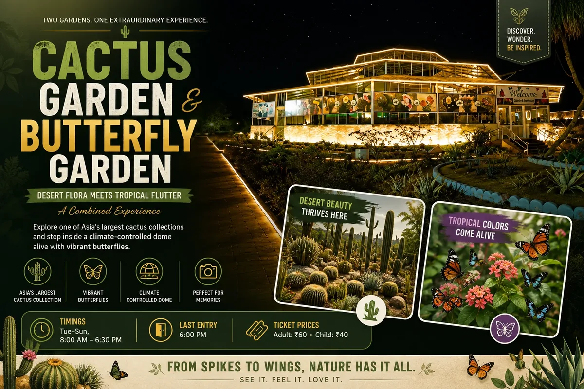 Cactus Butterfly Garden at Statue of Unity — key info at a glance