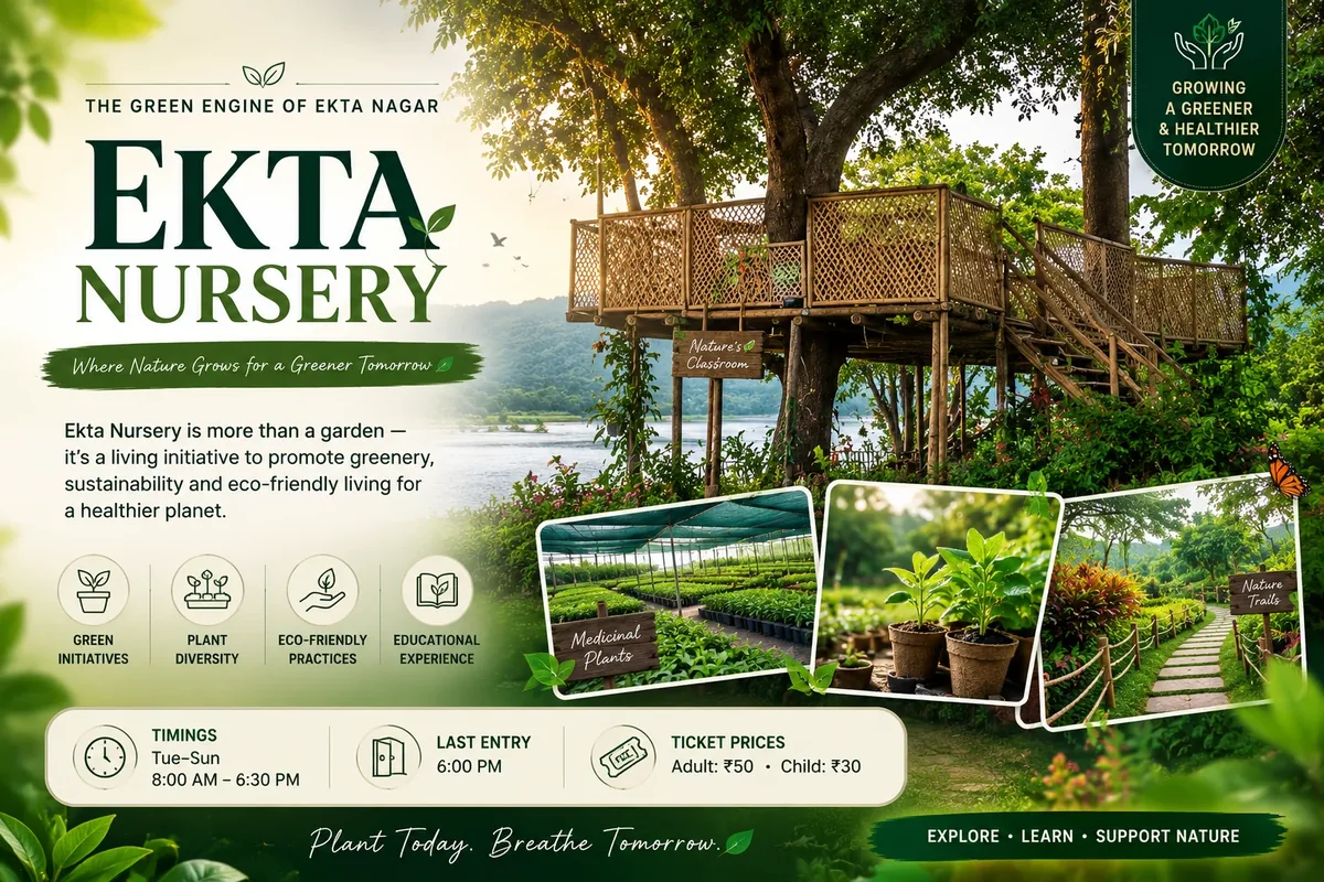 Ekta Nursery at Statue of Unity — key info at a glance