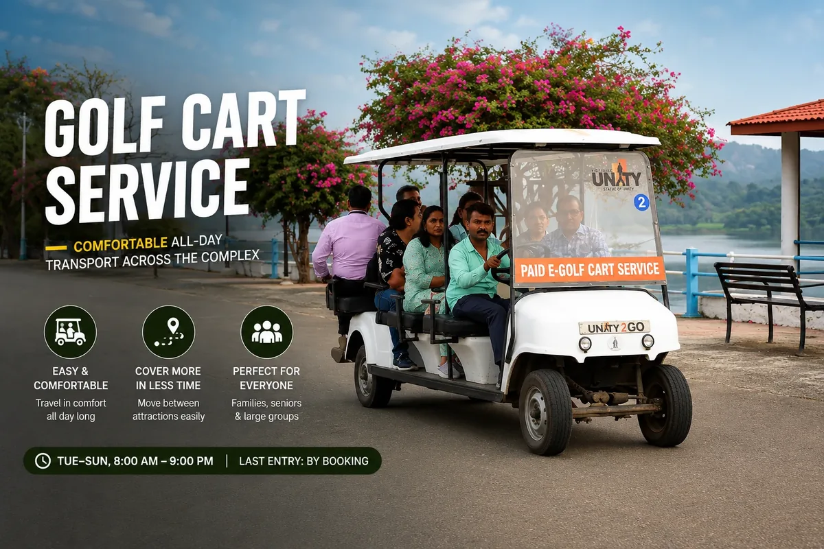 Golf Cart Service at Statue of Unity — key info at a glance